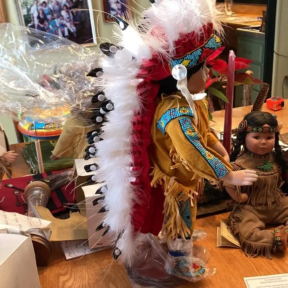 Danbury Mint Little Chief Standing Bear - Picture 6 of 9